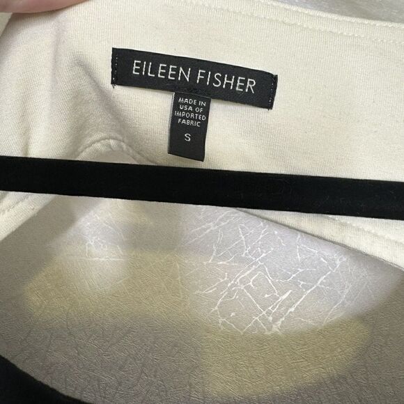 Eileen Fisher Black Color Block Cutout Shift Sleeveless Tank Dress S - Picture 4 of 6